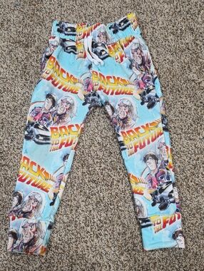 Back to the Future Kids' Light Blue Graphic Joggers